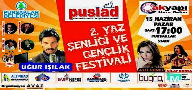 2. Yaz Şenliği ve Gençlik Festivali Pursaklar da Yapılacak